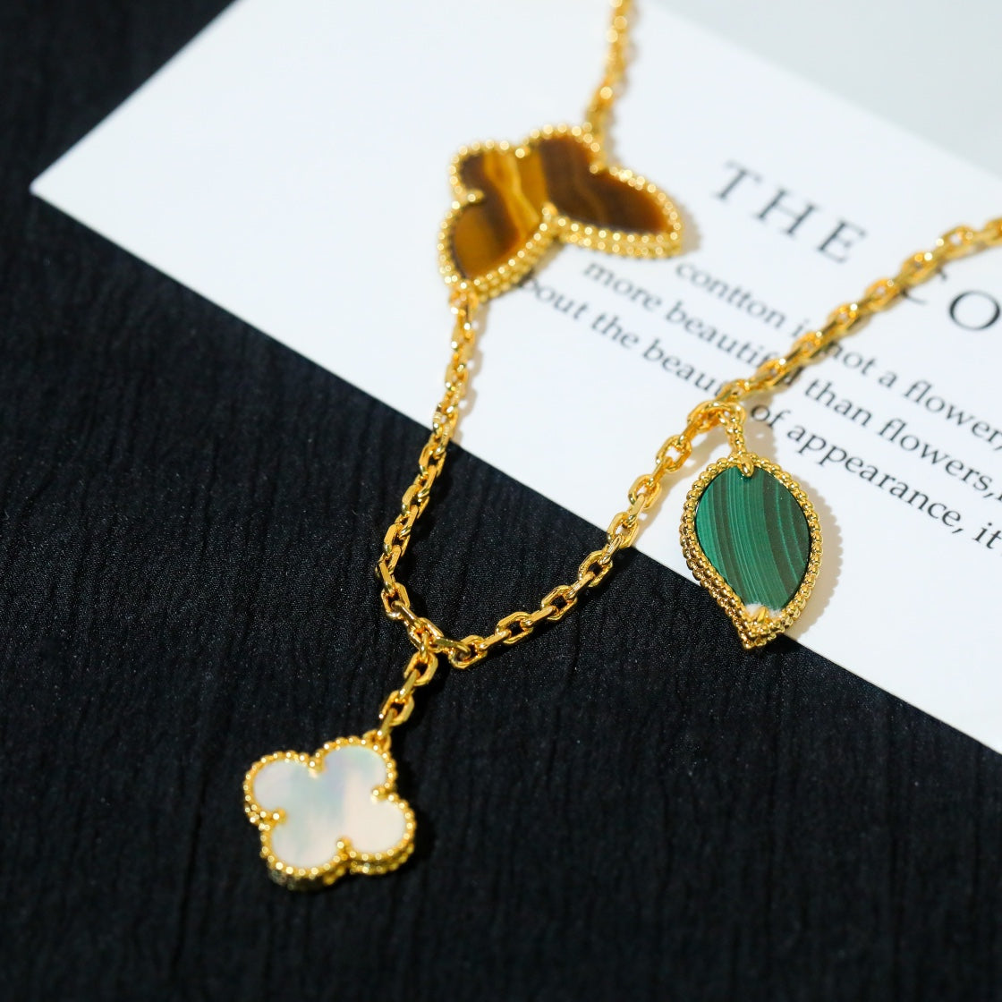 [Glow Jewelry]LUCKY SPRING 5 MOTIF GOLD BRACELET