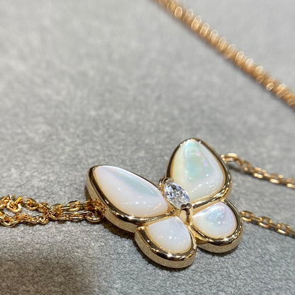[Glow Jewelry]BUTTERFLY MOP DIAMOND NECKLACE