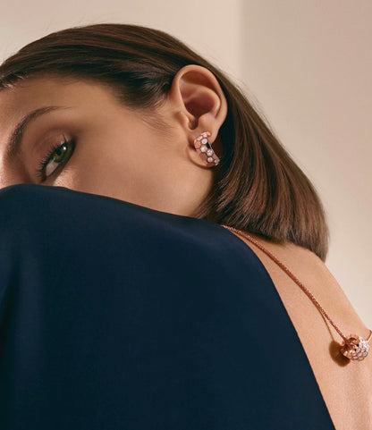 ¡®Glow Jewelry¡¯BEE LOVE DIAMOND HOOP EARRINGS
