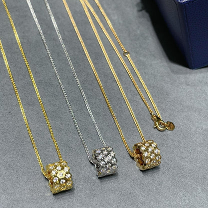 [Glow Jewelry]BEE LOVE DIAMOND PAVED 3 ROW NECKLACE