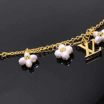 [Glow Jewelry]LOGO 6 MOTIF STAR AND SUN GOLD BRACELET