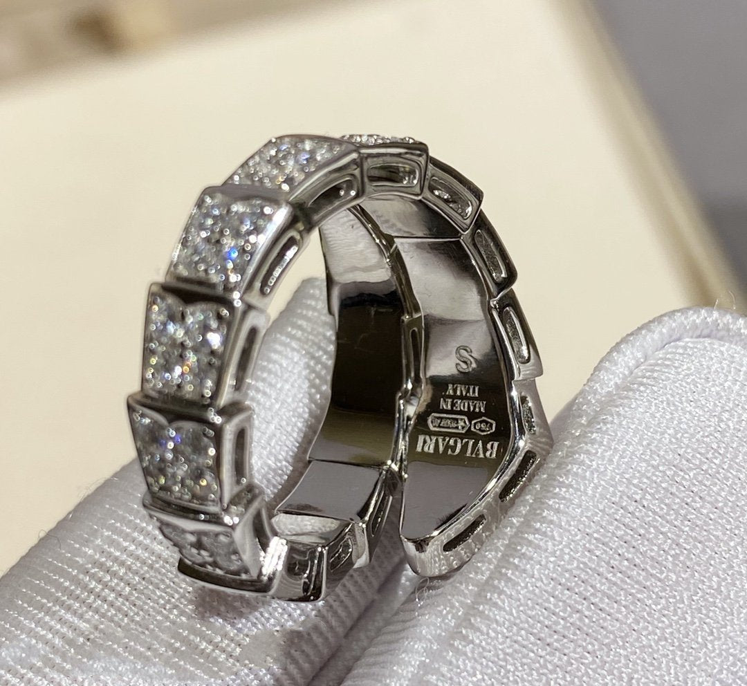 [Glow Jewelry]SERPENTI RING SILVER DIAMOND PAVED