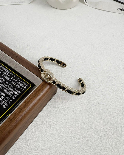 [Glow Jewelry]Double C Open Bangle