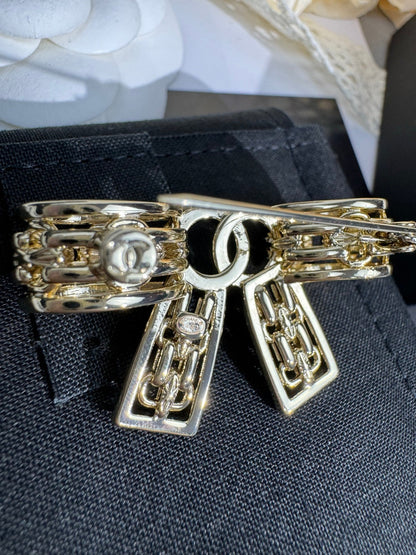 [Glow Jewelry]25K Hollow Bow Brooch