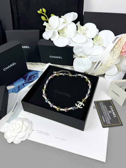 [Glow Jewelry]26C New Spring Collection Colorful Transparent Resin Necklace