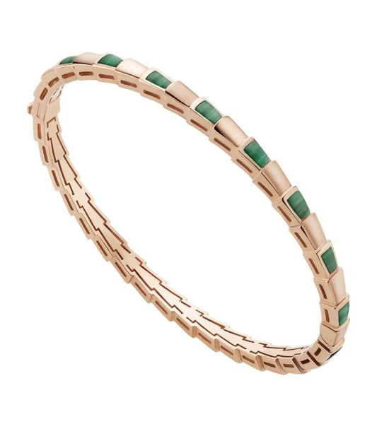 [Glow Jewelry]SERPENTI BRACELET PINK GOLD MALACHITE