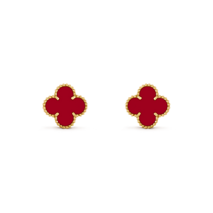 ¡®Glow Jewelry¡¯CLOVER MEDIUM 1 MOTIFS CARNELIAN  EARRINGS