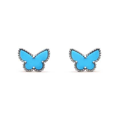 ¡®Glow Jewelry¡¯BUTTERFLY TURQUOISE EARRINGS SILVER
