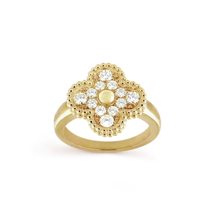 [Glow Jewelry]CLOVER DIAMOND RING