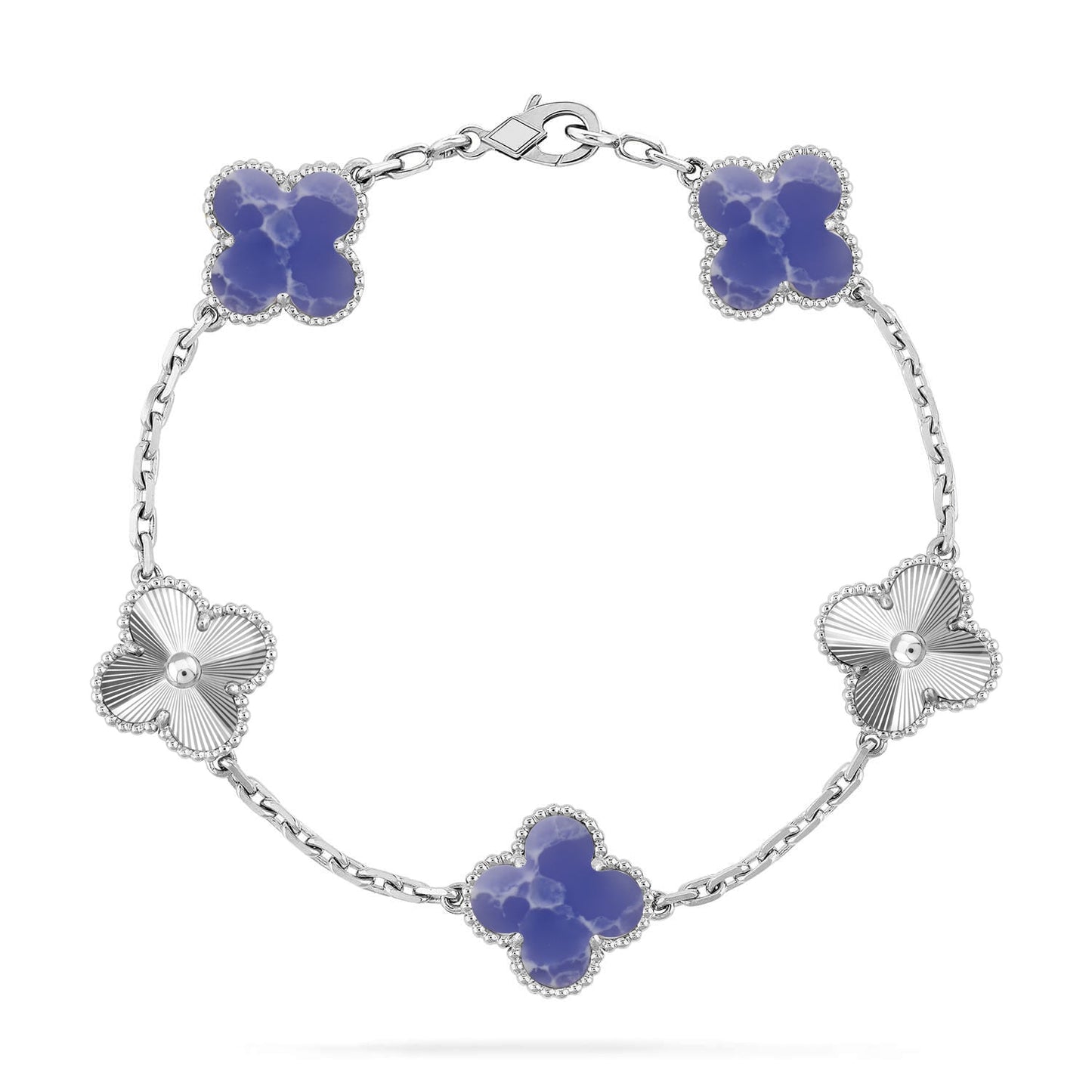 [Glow Jewelry]CLOVER 5 MOTIF BLUE VEINS BRACELET COLLECTION