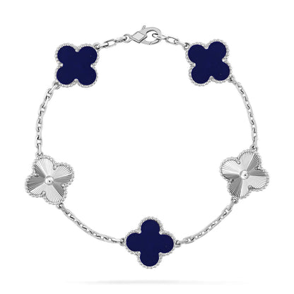 [Glow Jewelry]New CLOVER 5 MOTIF LAPIS LAZULI BRACELET COLLECTION
