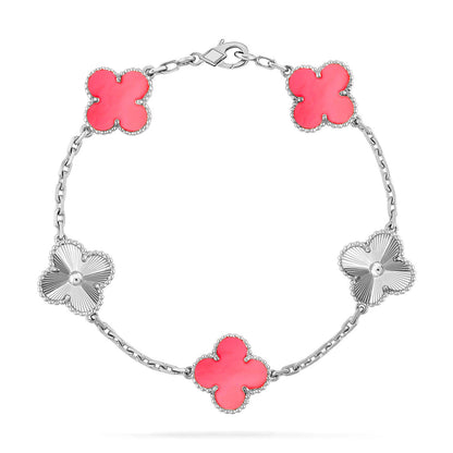 [Glow Jewelry]New  CLOVER 5 MOTIFS  PINK MOP BRACELET COLLECTION