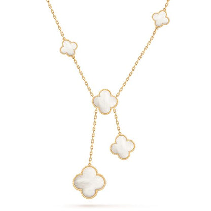 [Glow Jewelry]CLOVER MOTHER OF PEARL NECKLACE 6 MOTIF