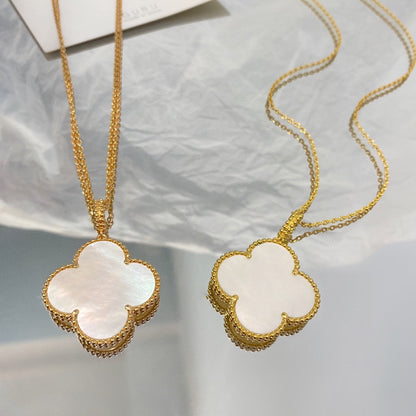 ¡®Glow Jewelry¡¯CLOVER 25MM MOP LARGE PENDANT NECKLACE