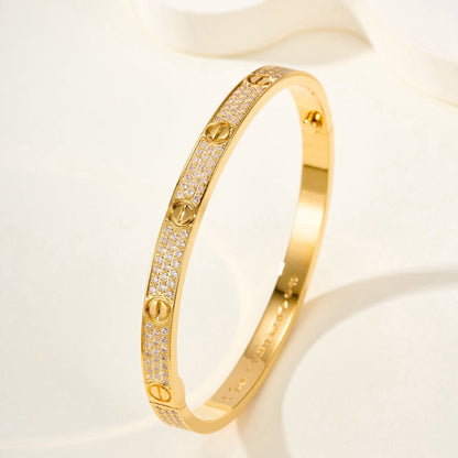 ¡®Glow Jewelry¡¯LOVE BRACELET 4.8MM DIAMOND-PAVED