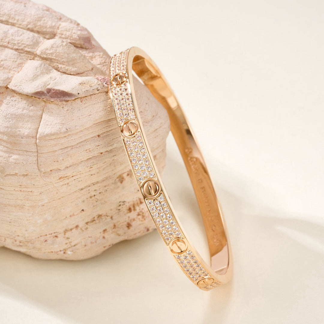 ¡®Glow Jewelry¡¯LOVE BRACELET 4.8MM DIAMOND-PAVED