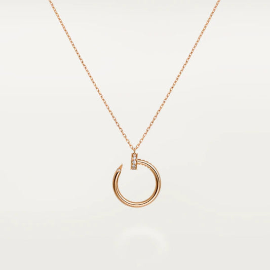 [Glow Jewelry]JUSTE NECKLACE PINK GOLD