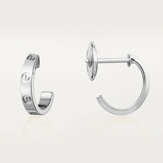 [Glow Jewelry]LOVE EARRINGS 2.65MM SILVER