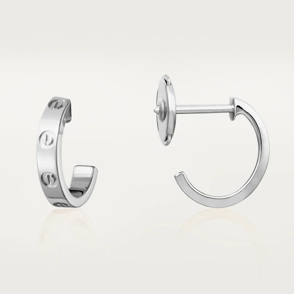 Glow Jewelry 'LOVE'-OHRRINGE 2.65MM SILBER