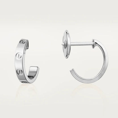 Glow Jewelry 'LOVE'-OHRRINGE 2.65MM SILBER