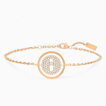 [Glow Jewelry]LUCKY MOVE DIAMOND PAVED BRACELET