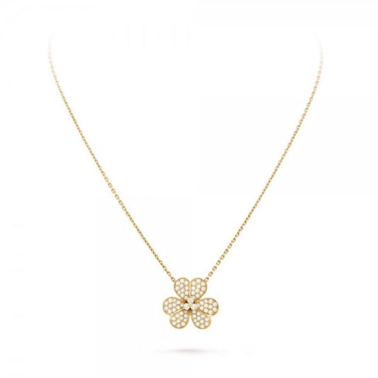 [Glow Jewelry]FLOWER DIAMOND NECKLACE