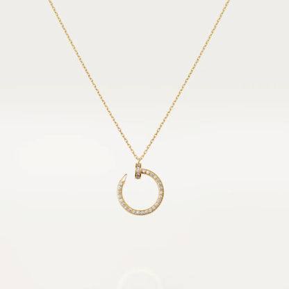 [Glow Jewelry]JUSTE NECKLACE GOLD DIAMONDS