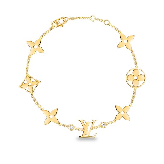 ¡®Glow Jewelry¡¯STAR AND SUN 7 MOTIFS GOLD BRACELET