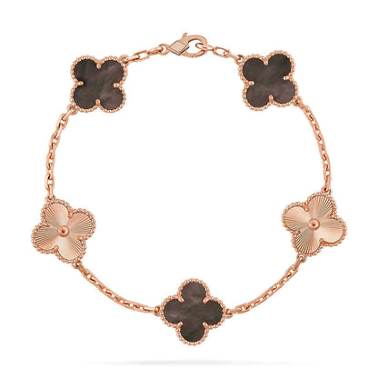 [Glow Jewelry] CLOVER 5 MOTIF GRAY MOP BRACELET COLLECTION