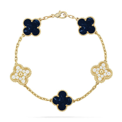 [Glow Jewelry]New CLOVER 5 MOTIF PIETERSITE BRACELET COLLECTION