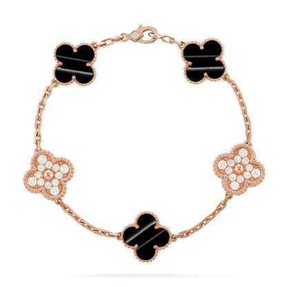[Glow Jewelry] CLOVER 5 MOTIF PULSAR STONE BRACELET COLLECTION