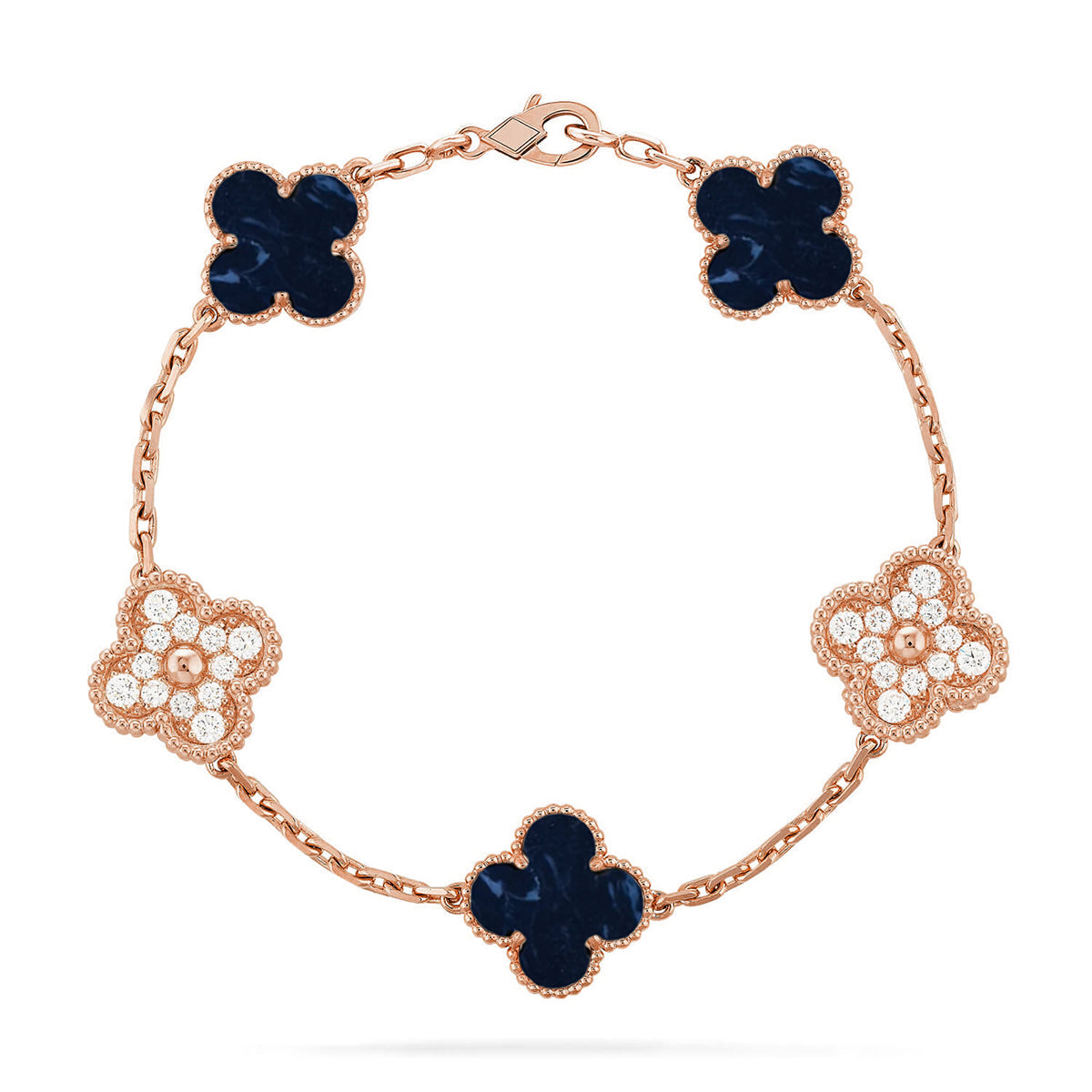 [Glow Jewelry]New CLOVER 5 MOTIF PIETERSITE BRACELET COLLECTION