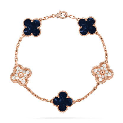 [Glow Jewelry]New CLOVER 5 MOTIF PIETERSITE BRACELET COLLECTION