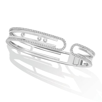 [Glow Jewelry]MOVE 10TH PAVED DIAMOND BRACELET