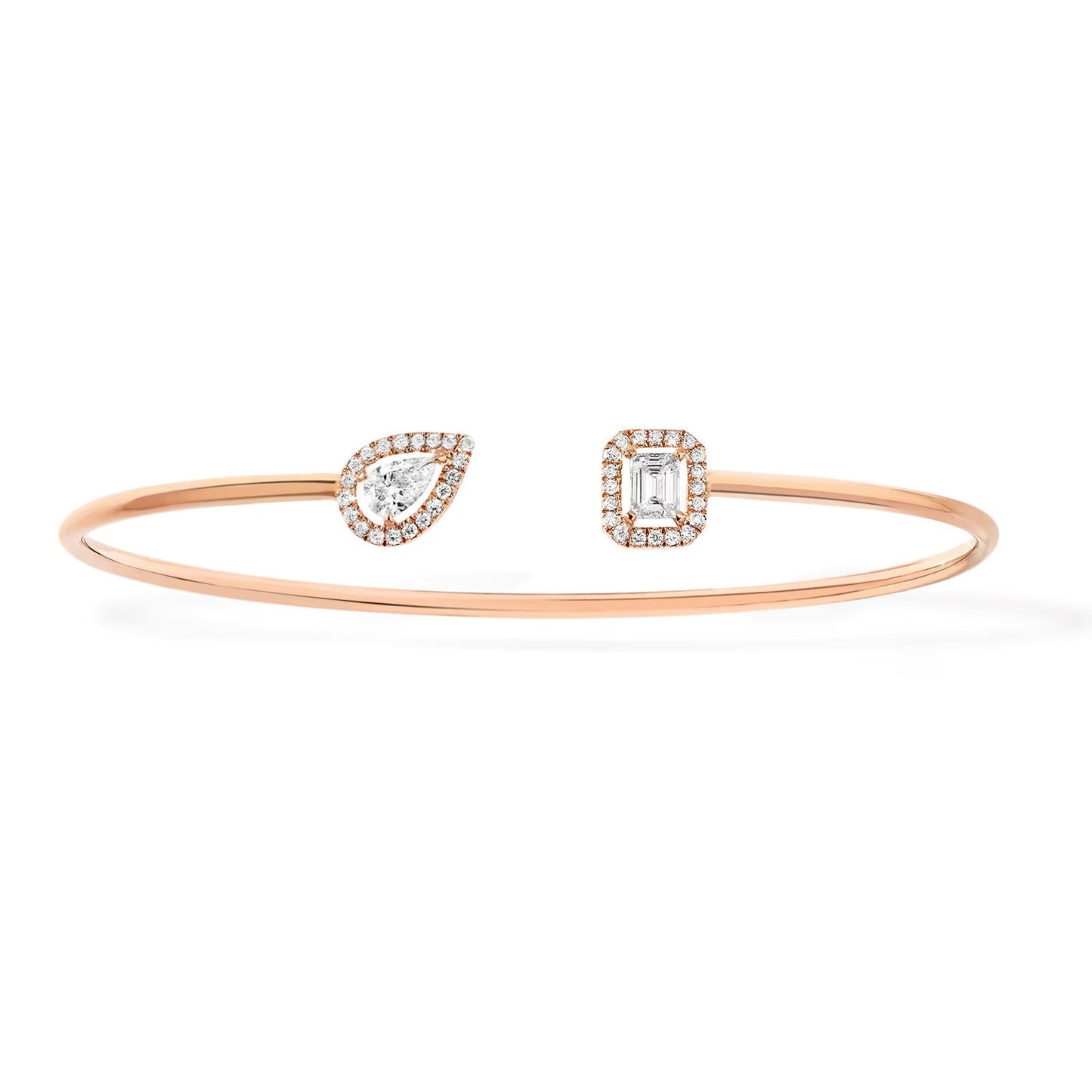 [Glow Jewelry]JONC FLEX MY TWIN TOI & MOI SILVER DIAMOND BRACELET