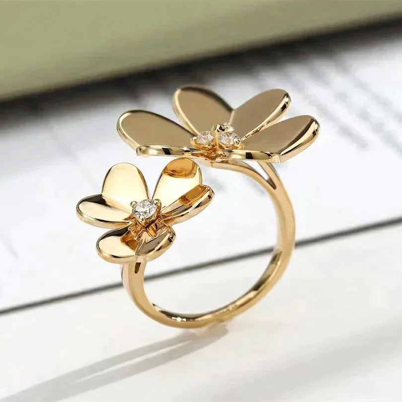 [Glow Jewelry]CLOVER COMOS GOLD DIAMOND RING
