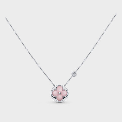 [Glow Jewelry]SUN MOTIF PINK MOP SILVER BRACELET