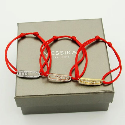 [Glow Jewelry]MK Care(s) pink cord pavé bracelet