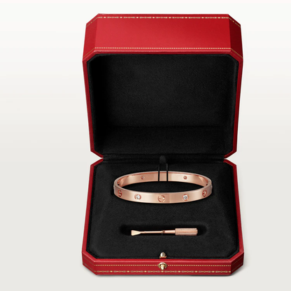 [Glow Jewelry]LOVE BRACELET 6.1MM 4 DIAMONDS