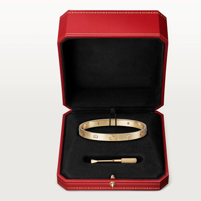 [Glow Jewelry]LOVE BRACELET 6.1MM 4 DIAMONDS