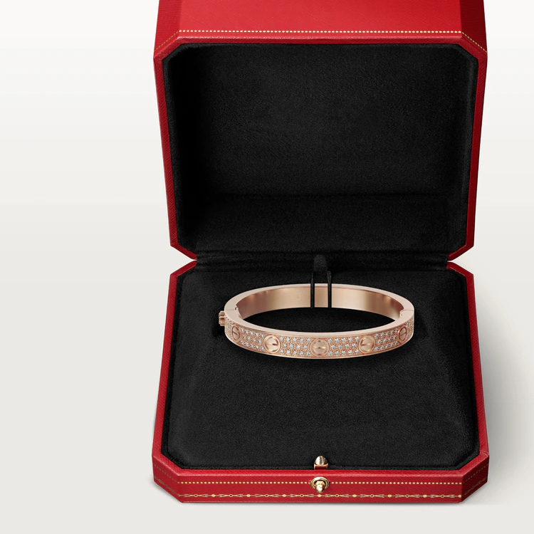 [Glow Jewelry]LOVE BRACELET 6.1MM DIAMOND-PAVED