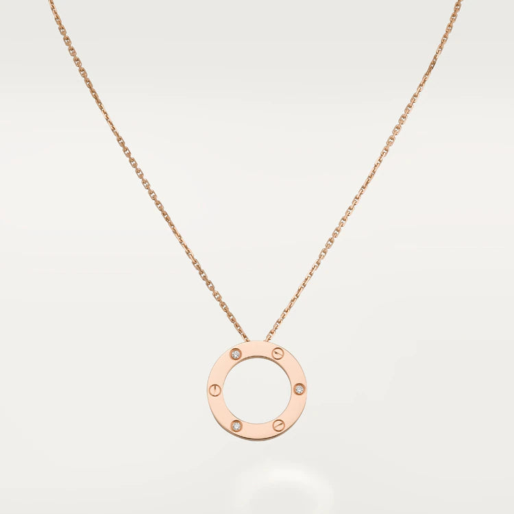 ¡®Glow Jewelry¡¯LOVE NECKLACE 16MM 3 DIAMONDS