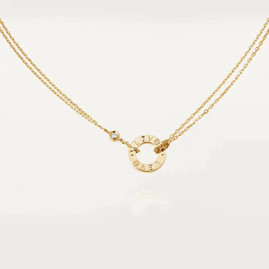 ¡®Glow Jewelry¡¯LOVE NECKLACE 16MM 2 DIAMONDS