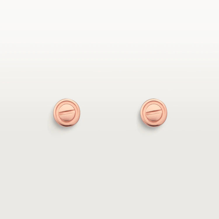„Glow Jewelry“ LOVE OHRRINGE ROSÉGOLD 10MM