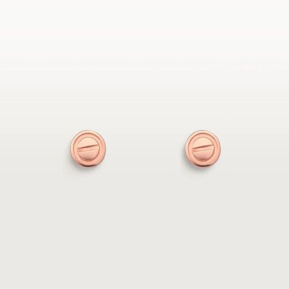 [Glow Jewelry]LOVE EARRINGS PINK GOLD 10MM
