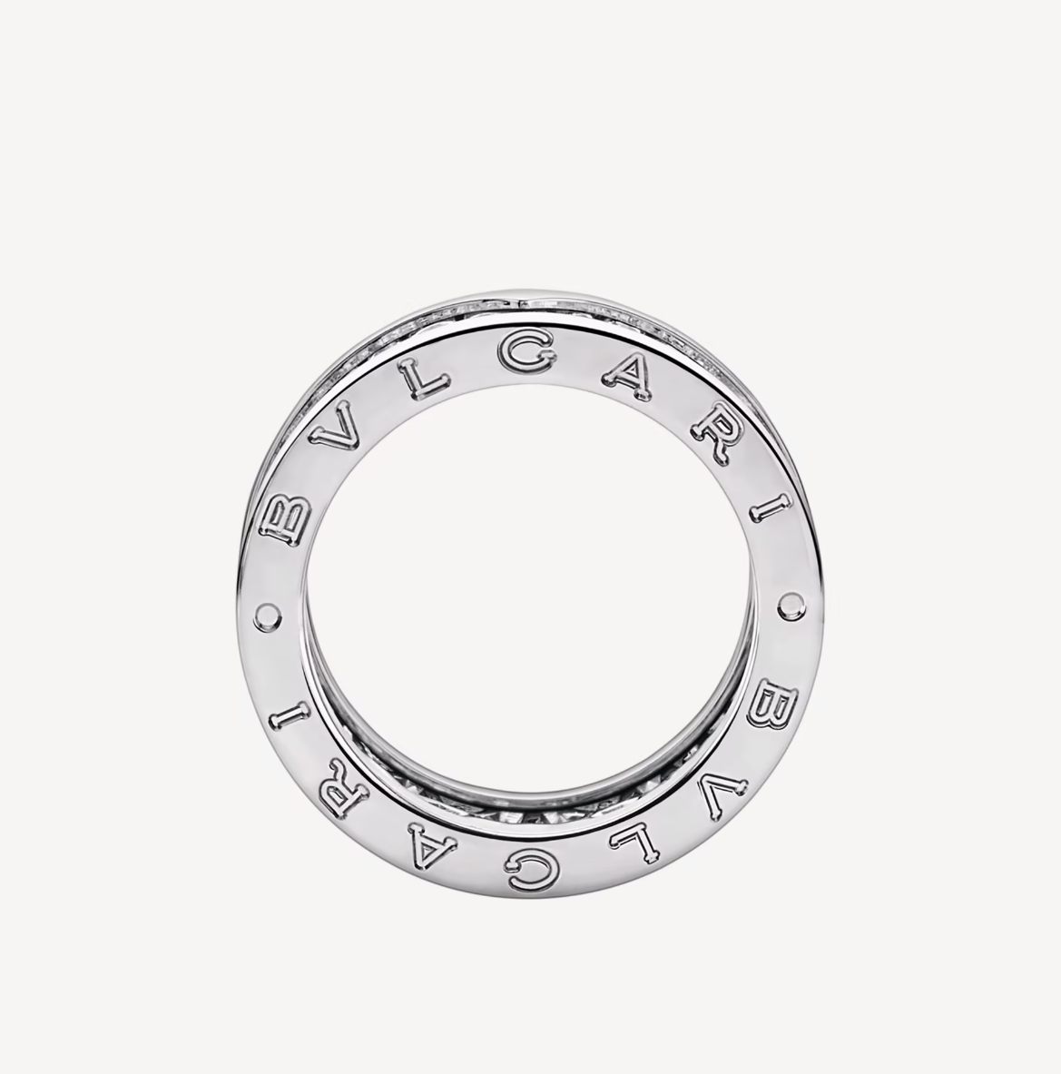 [Glow Jewelry]ZERO 1 WITH PAVED DIAMONDS ON THE SPIRAL RING