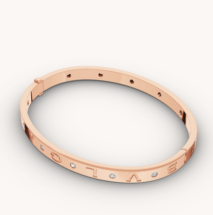 [Glow Jewelry]ZERO 1 PINK GOLD 12 DIAMONDS BRACELET