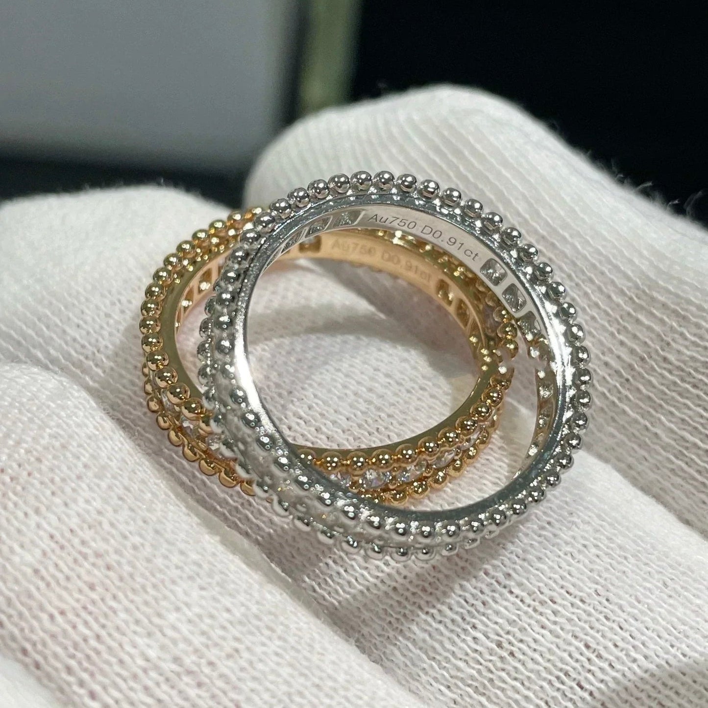 „Glow Jewelry“ PERLEE DIAMOND ROSÉGOLD RING