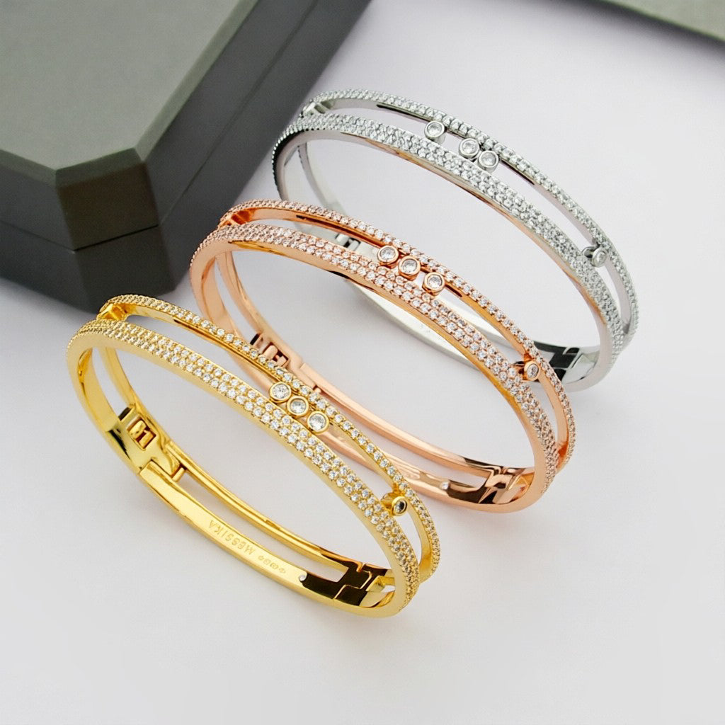 [Glow Jewelry]Move Romane pavé bangle