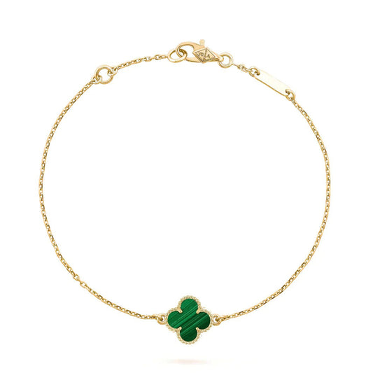 [Glow Jewelry]CLOVER BRACELET MALACHITE 1 MOTIF